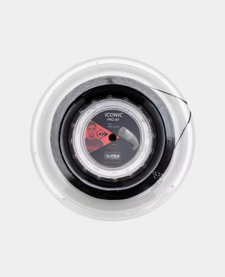 Струна для сквоша Dunlop ICONIC PRO AF 18G черная 200 метров