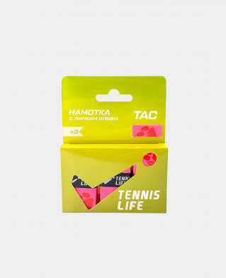 Намотка Tennis Life "лапки" розовая 3шт.