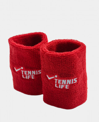 Напульсники Tennis Life красные 2 шт.