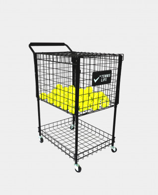 Корзина тренерская Tennis Life 325 чёрная металлическая
