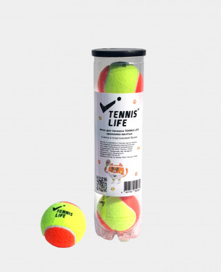 Теннисные мячи Tennis Life ORANGE 4 шт.